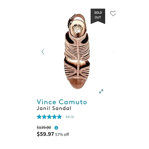 Vince Camuto "Janil" Open Toe Heels - Picture 8 of 8